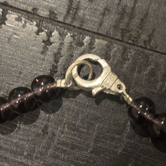 Vintage Native America Indian Jewelry Amethyst Chip Navajo Necklace Southwestern - Picture 3 of 8